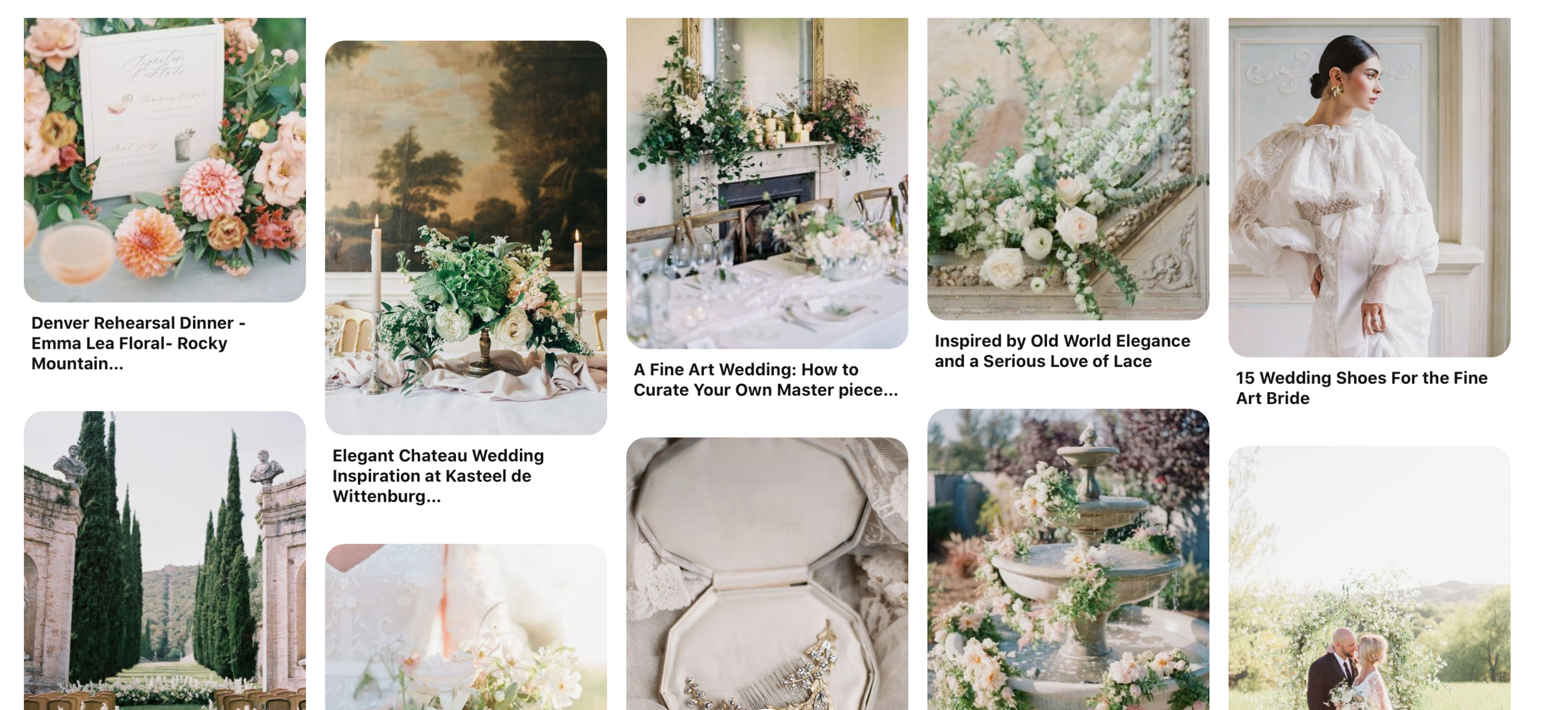 fine art Pinterest board