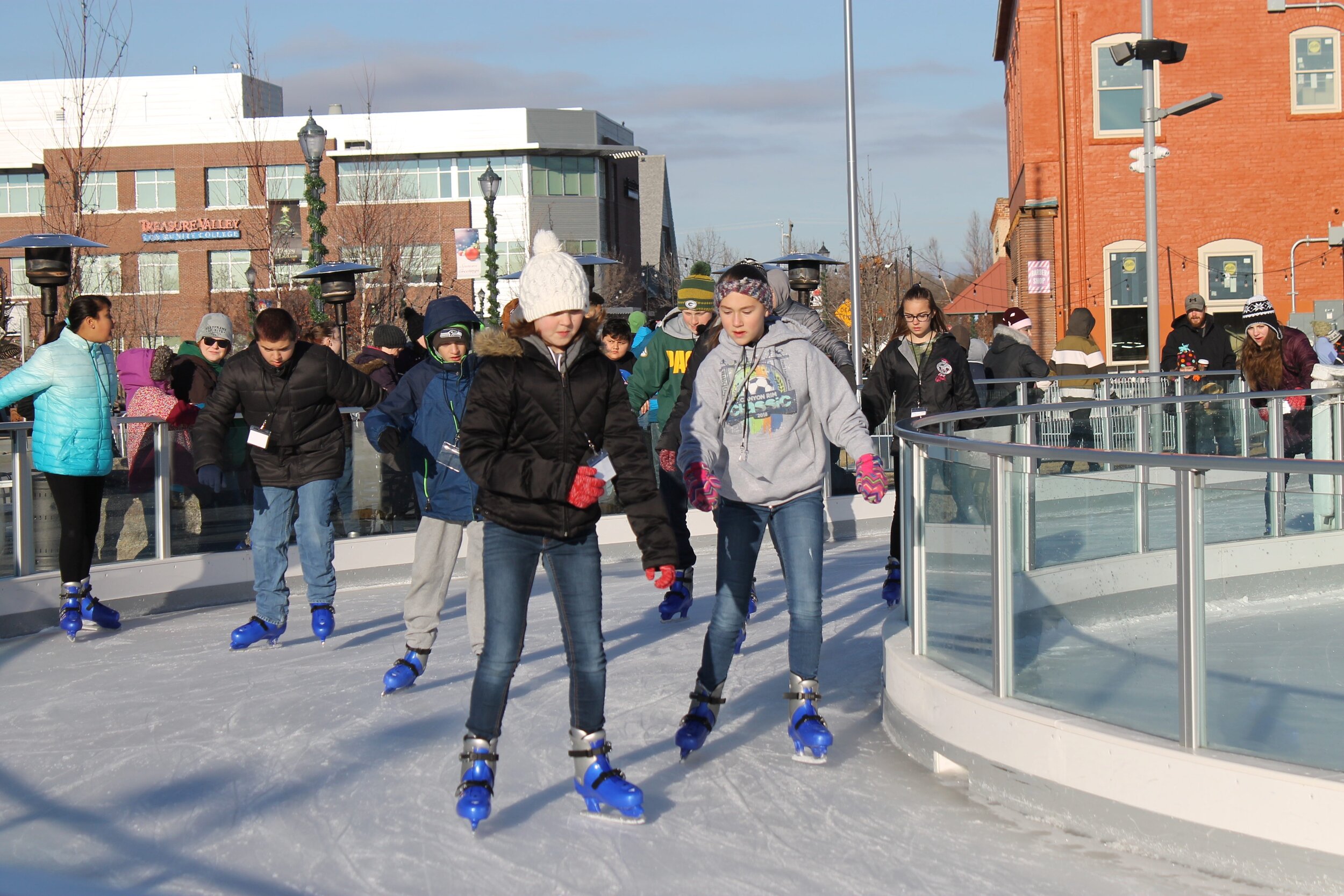Free skate time allows students to practice the skills they learned