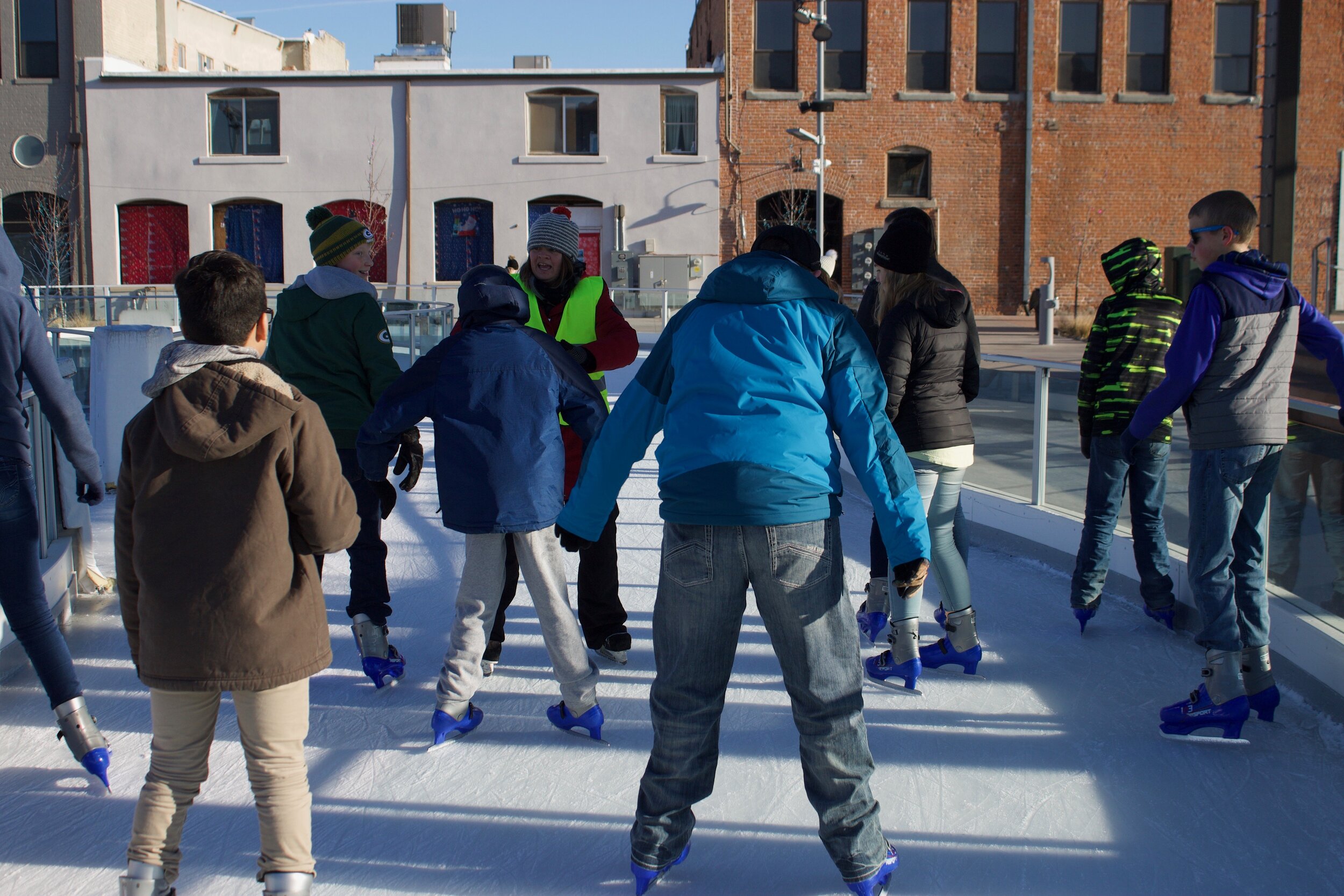 Stopping is another critical skating skill taught