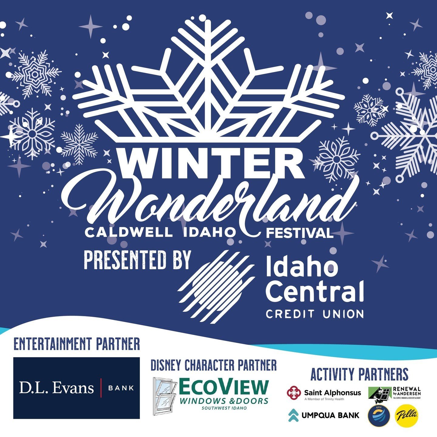 ✨ A huge thank you to the incredible partners who make Winter Wonderland the magical holiday experience we all know and love! ❄️ Your generosity and support bring the sparkle, joy, and festive spirit that transform downtown Caldwell into a true winte