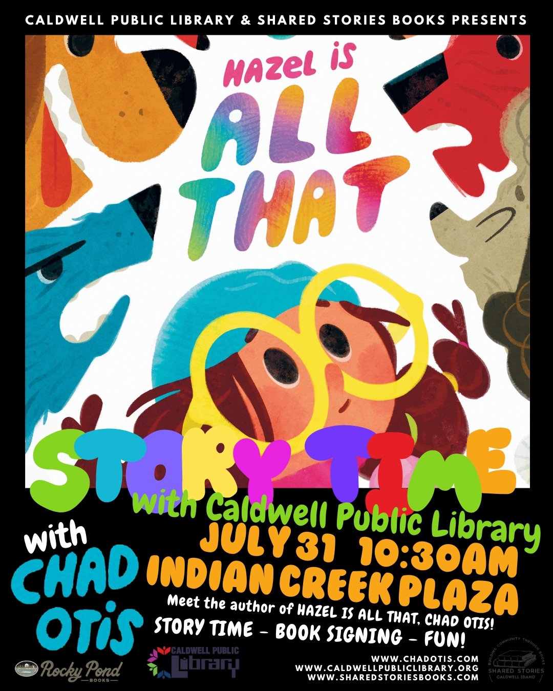 Preschool Storytime with Special Guest Chad Otis reading his newest book "Hazel is All That"