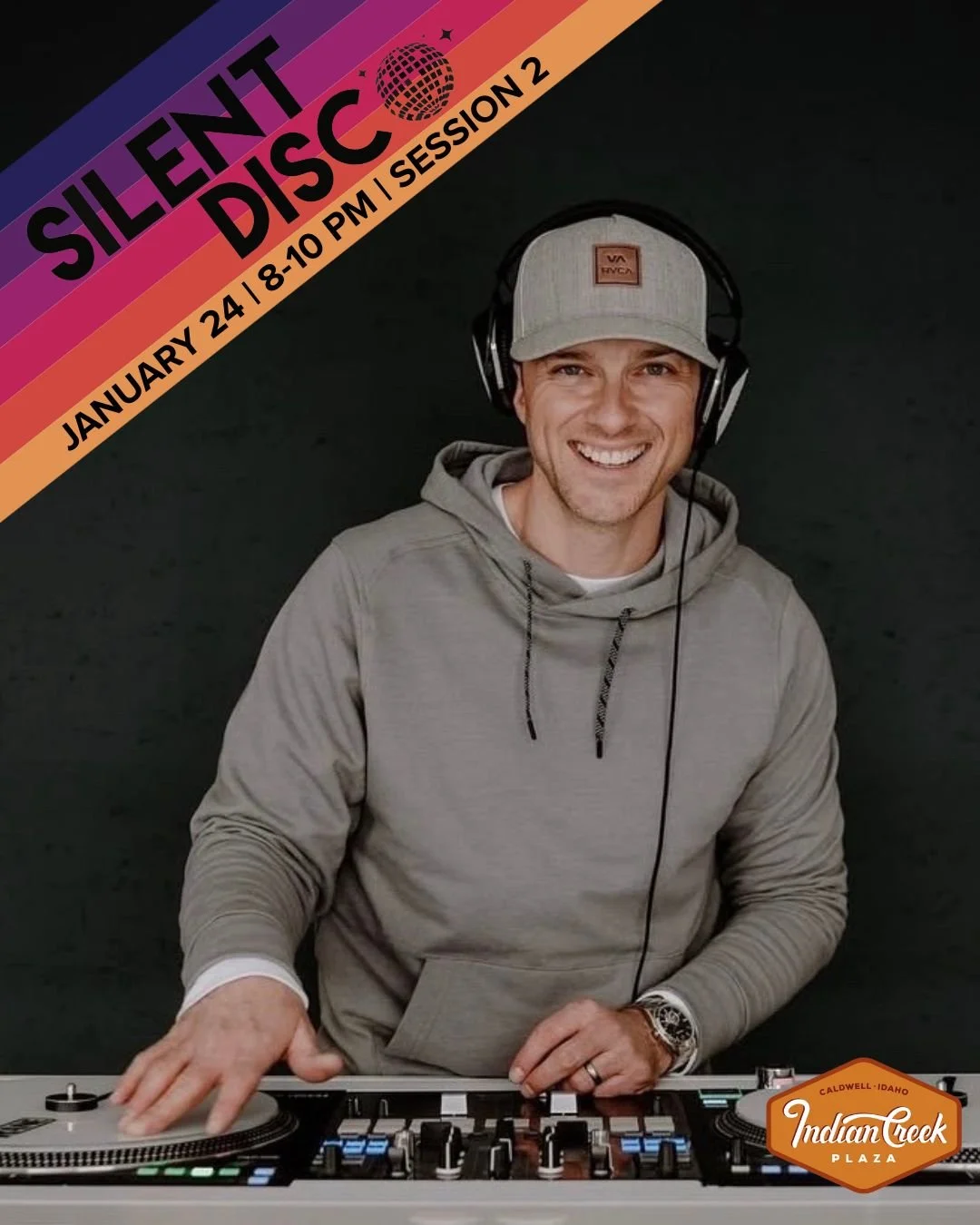 Silent Disco 2026 | January 24th
Ticket link in bio.

FEATURED DJ | ERIC RHODES 
Eric is a DJ, Creator, and speaker who transforms music into an immersive experience, blending high-energy entertainment with storytelling and nostalgia. Known for his a
