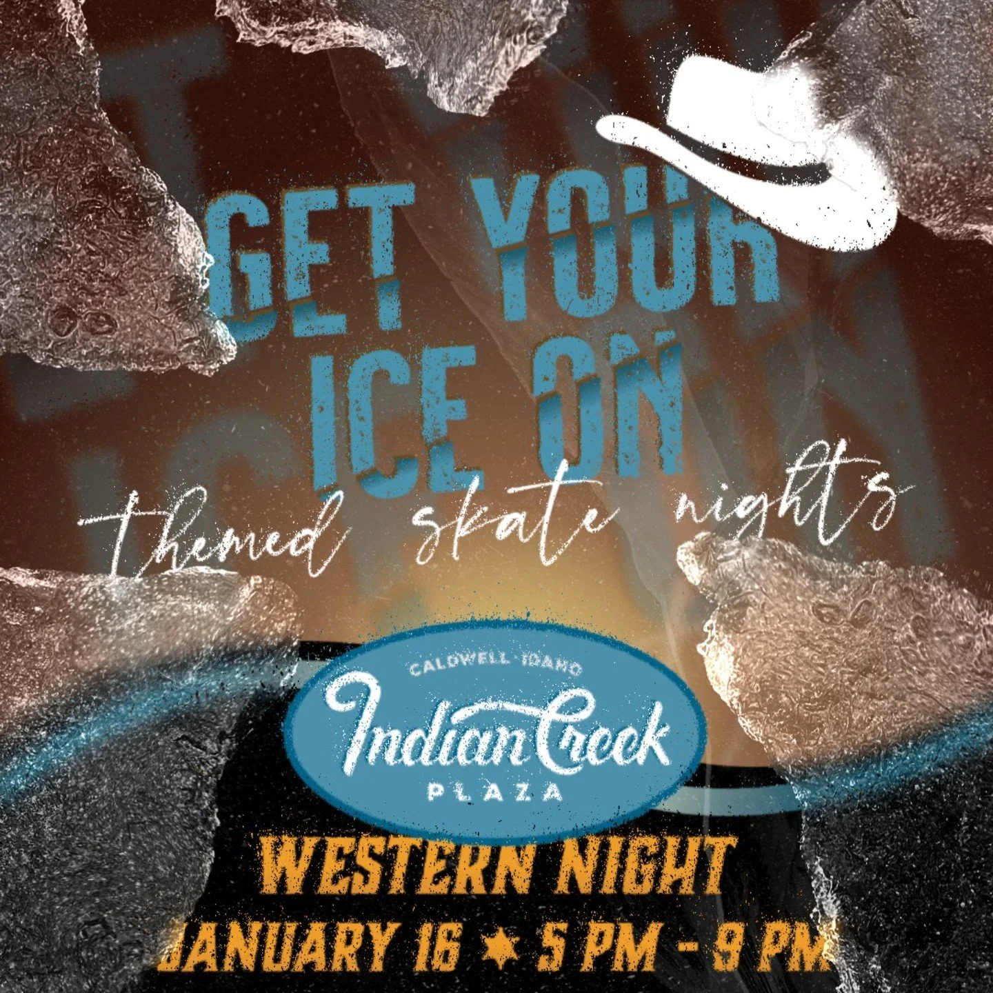 TONIGHT!

Join us for a fun-filled evening of ice skating and all things cowboy! Dress up in western wear and skate around to your fave country songs. 

-Enjoy line dance lessons from 6-6:30 
-Learn how to do some rodeo roping (of Plaza penguins) at 
