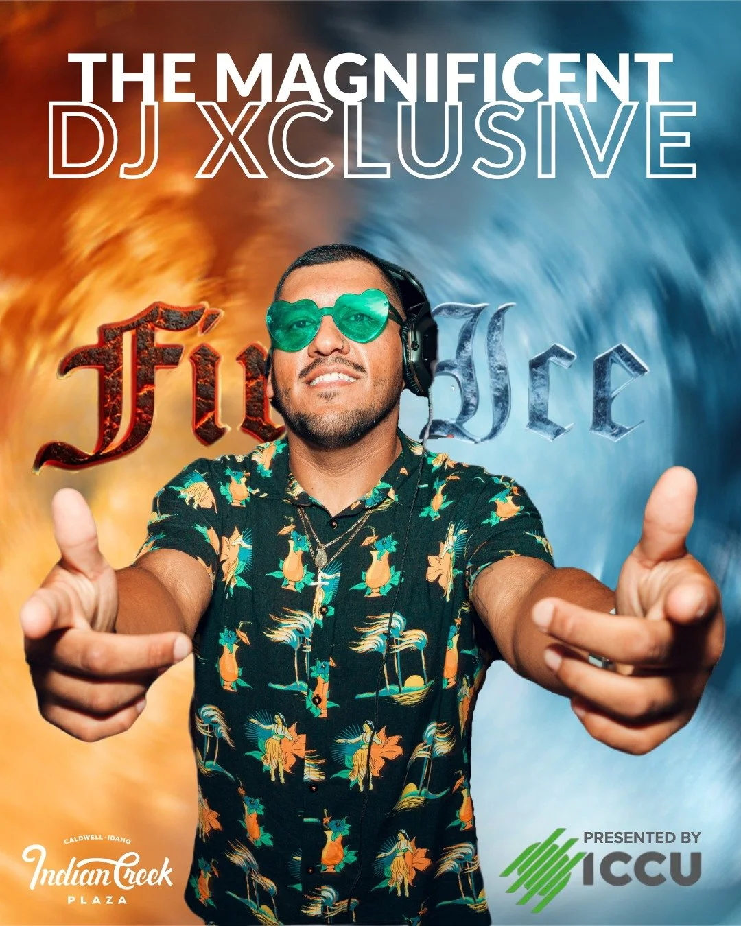 Fire &amp; Ice 
Friday, February 13, 6-9 PM

DJ Xclusive | Bebop to HipHop | All Vinyl

Musically rooted in Soul, Jazz, Disco, Hip Hop, R&amp;B, and Roots Rock, this crowd‑pleasing vibe is lighting up ICCU's Main Stage at Indian Creek Plaza for our f