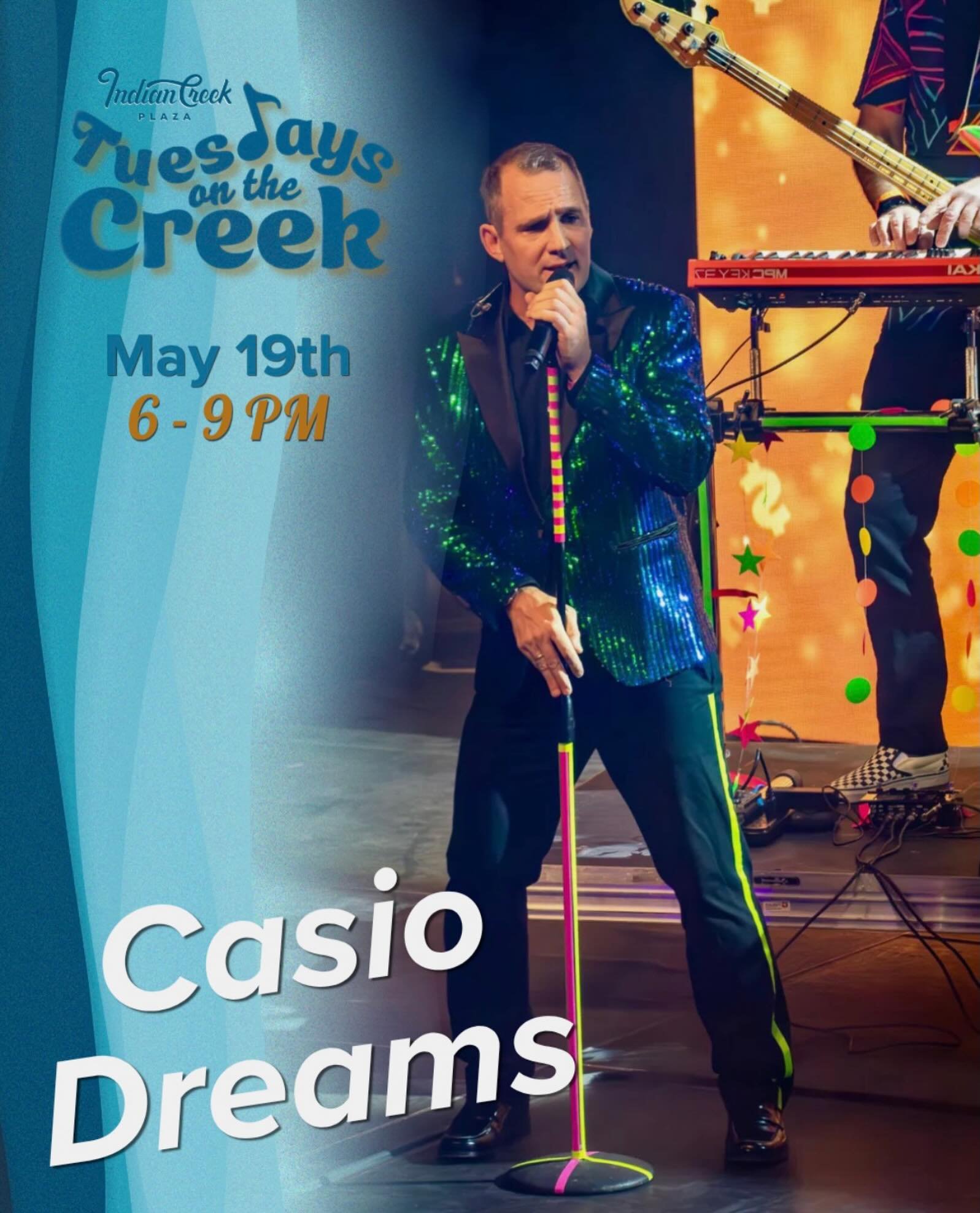 Spring in Downtown Caldwell hits different when the guitars come out and the stage lights shine. Tuesdays on the Creek starts soon, and we&rsquo;re kicking it off with a crowd‑pleaser!
@casiodreams80s 

SEE YOU ON THE PLAZA

Thank you, May Sponsors!
