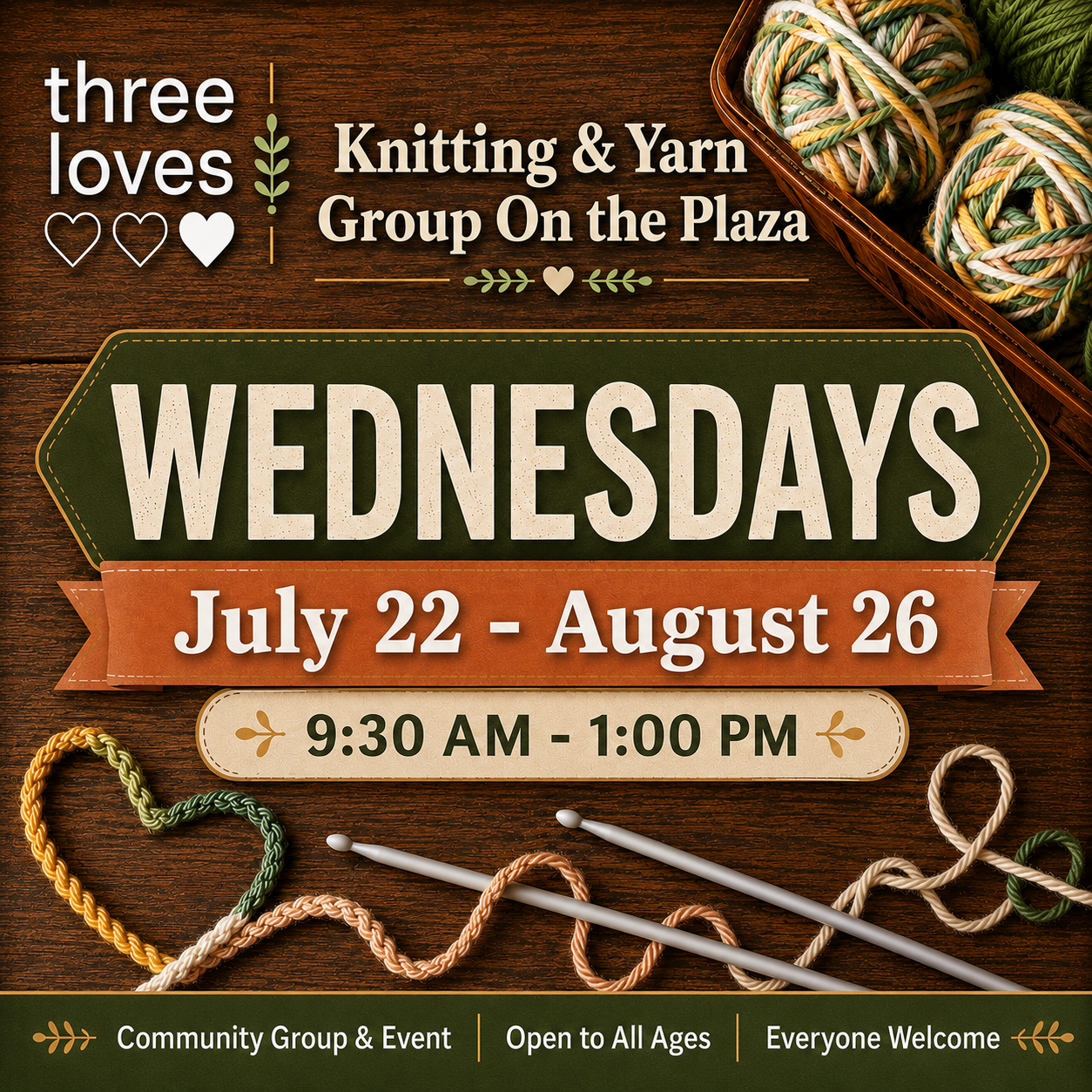 Three loves Knitting &amp; Yarn Group