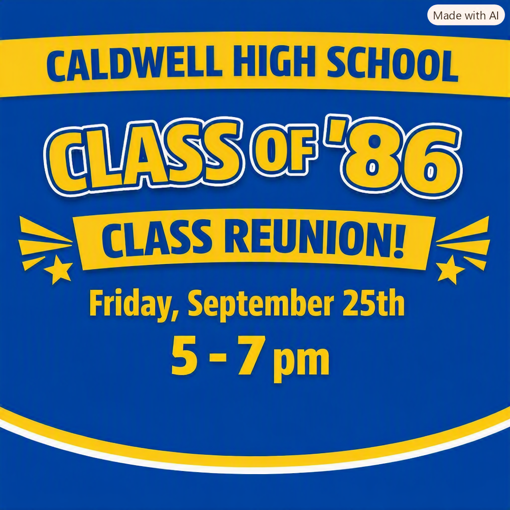 Caldwell High School Class of ’86 Class Reunion