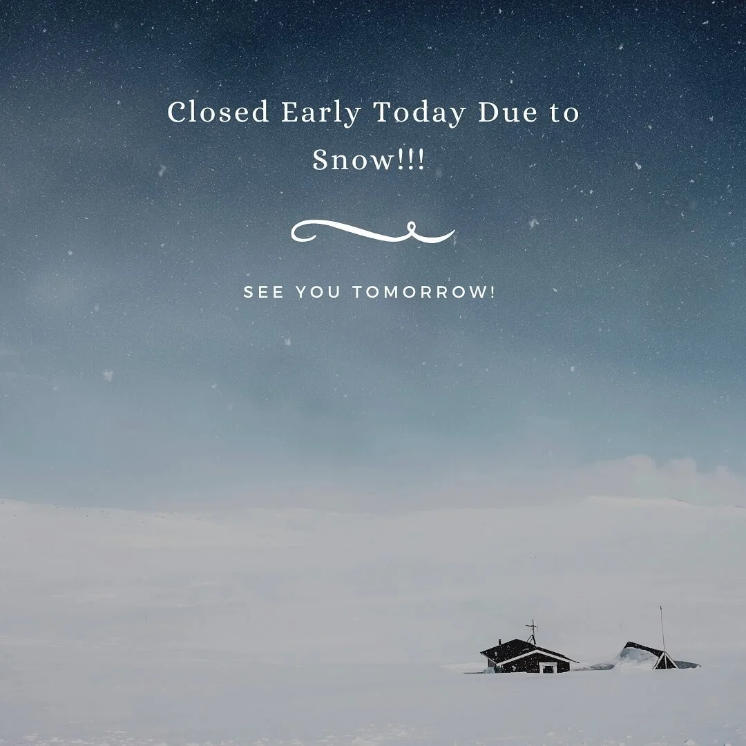Closed early today 3/3. We&rsquo;ll be taking our last takeout order at 12:30pm. Stay safe and warm out there!