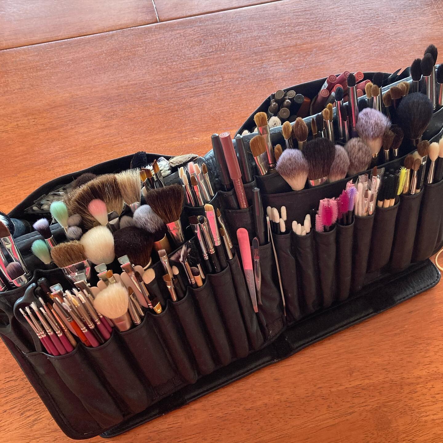 I have a motto &ldquo;you can never have enough brushes&rdquo; and yes I have more than this. 
Hygiene is key as a makeup artist and you need lots of brushes to use on each individual client. No sharing of brushes between clients. 
#some of my faves 