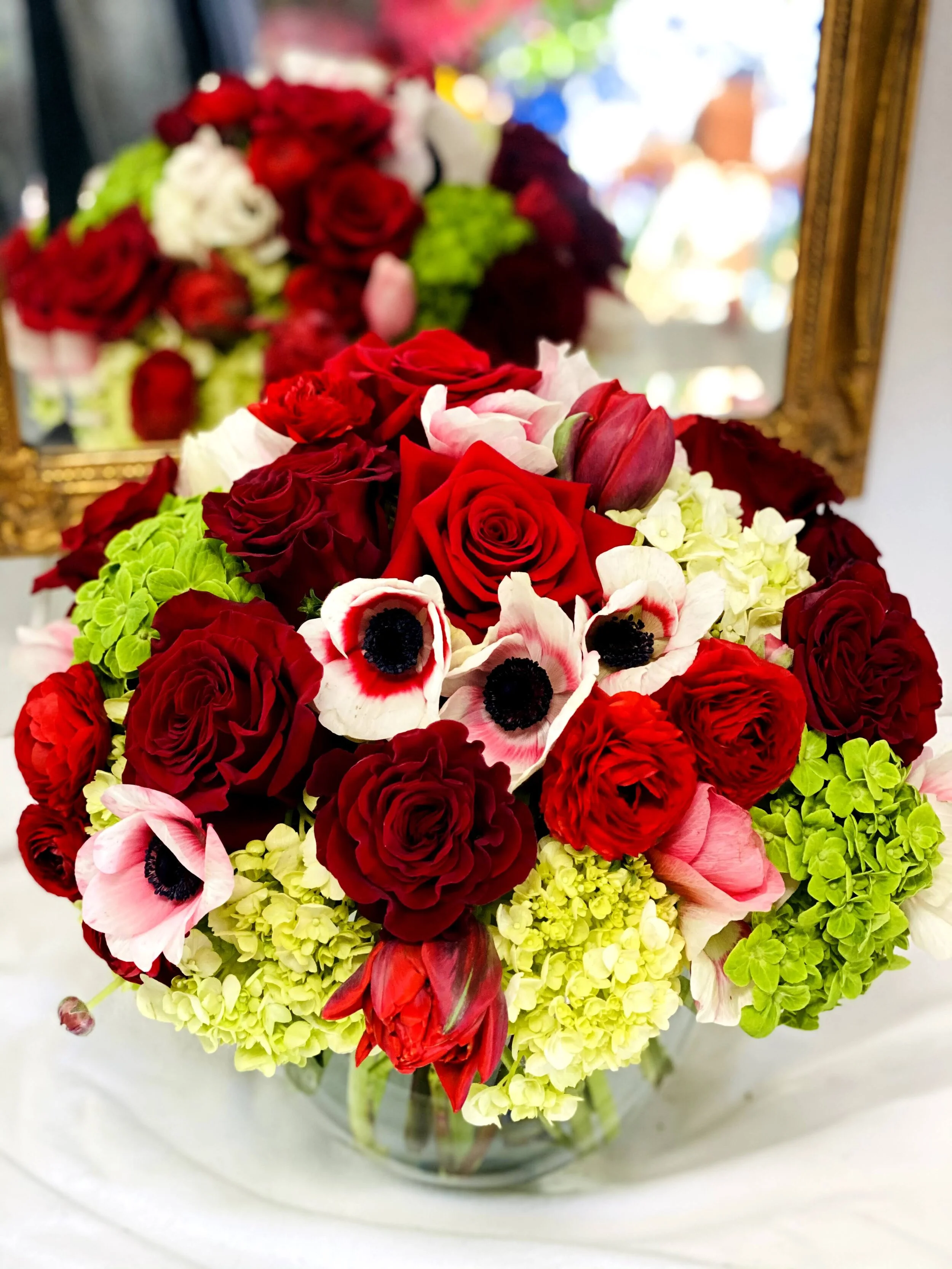 floral design symbolizing abundant love. 