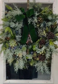 Succulent and Evergreen Wreath