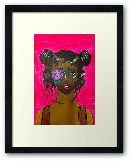 'Flower Girl' Art Print (23.4x33.1)