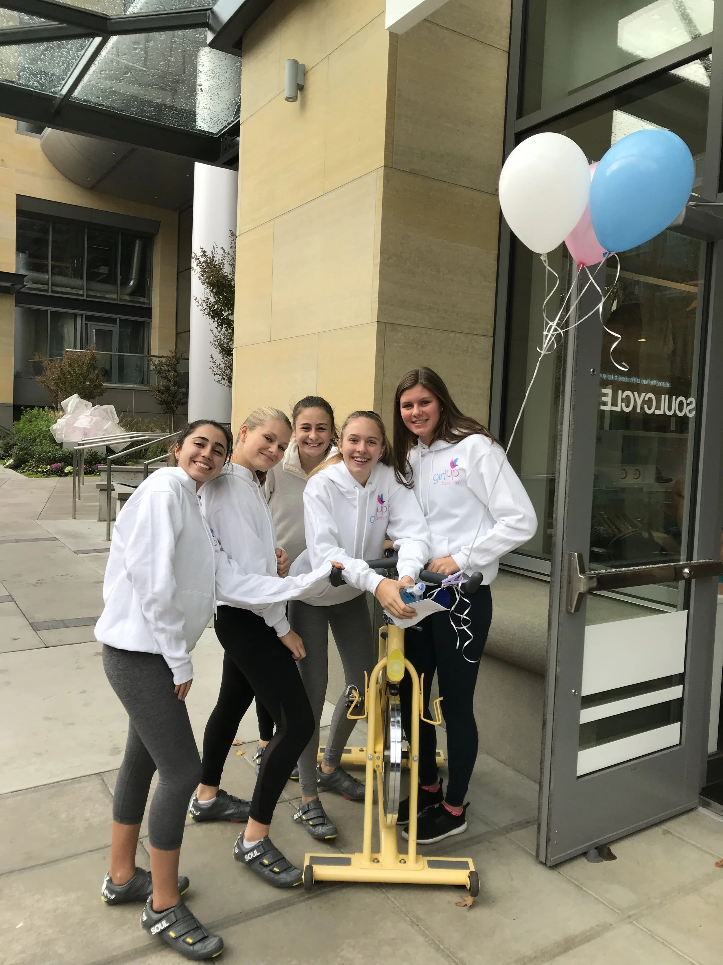 Layli, Sarah, Aubrey, Quinn, and Nathalie