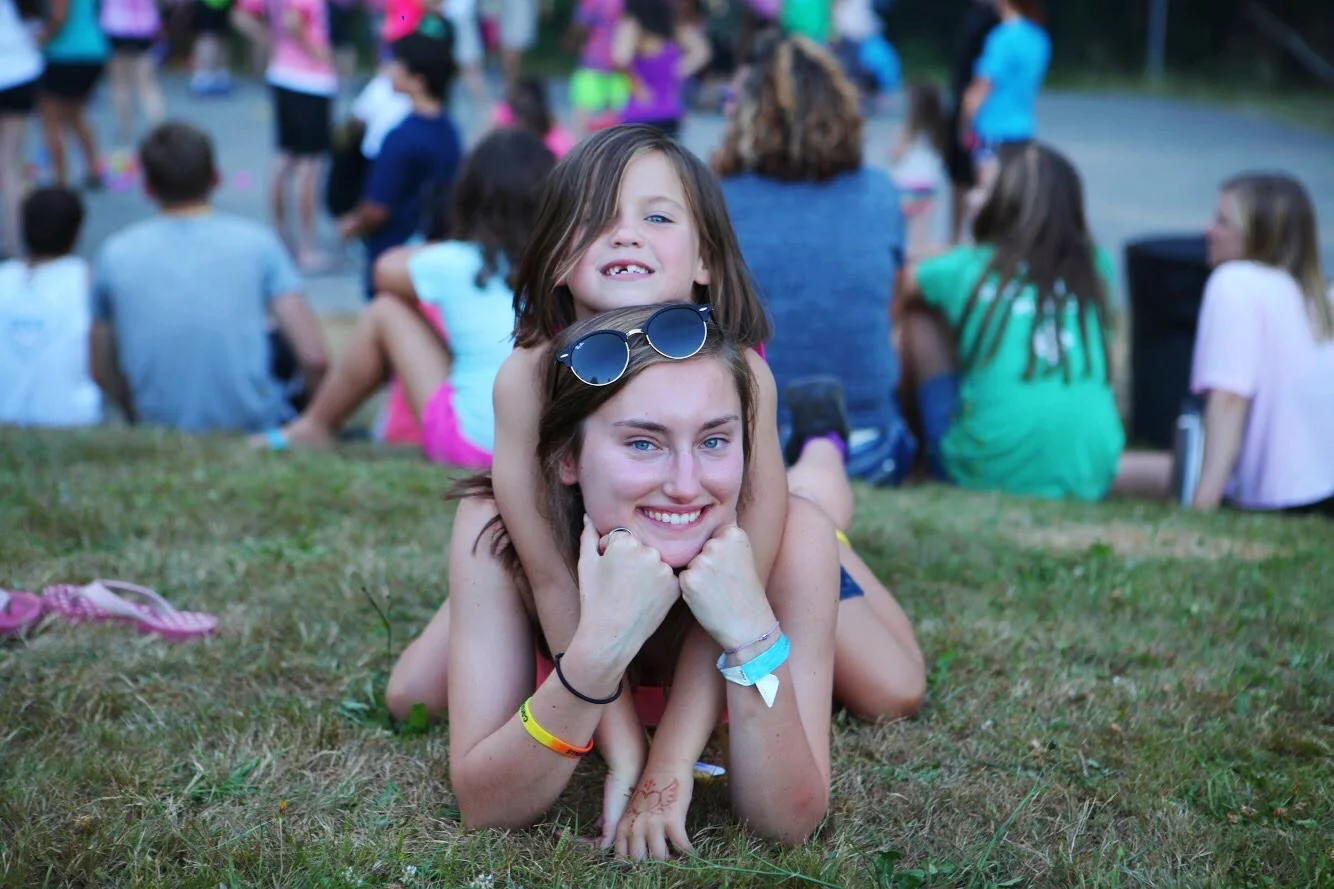 Anna and her special Camp Agape friend