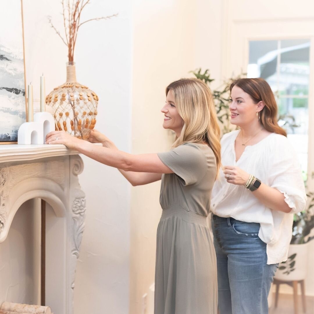Hands on styling is hands down one of the best parts of the job! It is a close second to working with our clients to curate spaces they love.