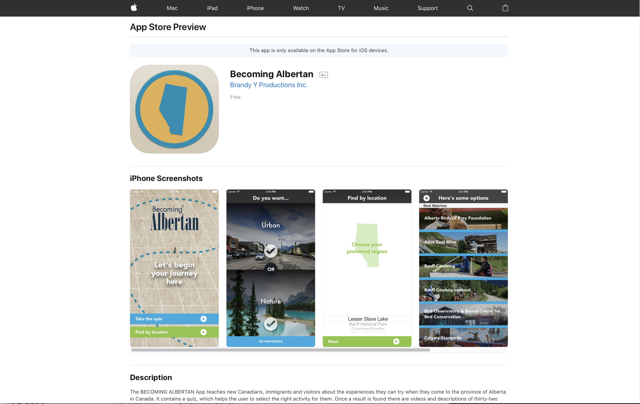 Check out my free travel APP "Becoming Albertan"