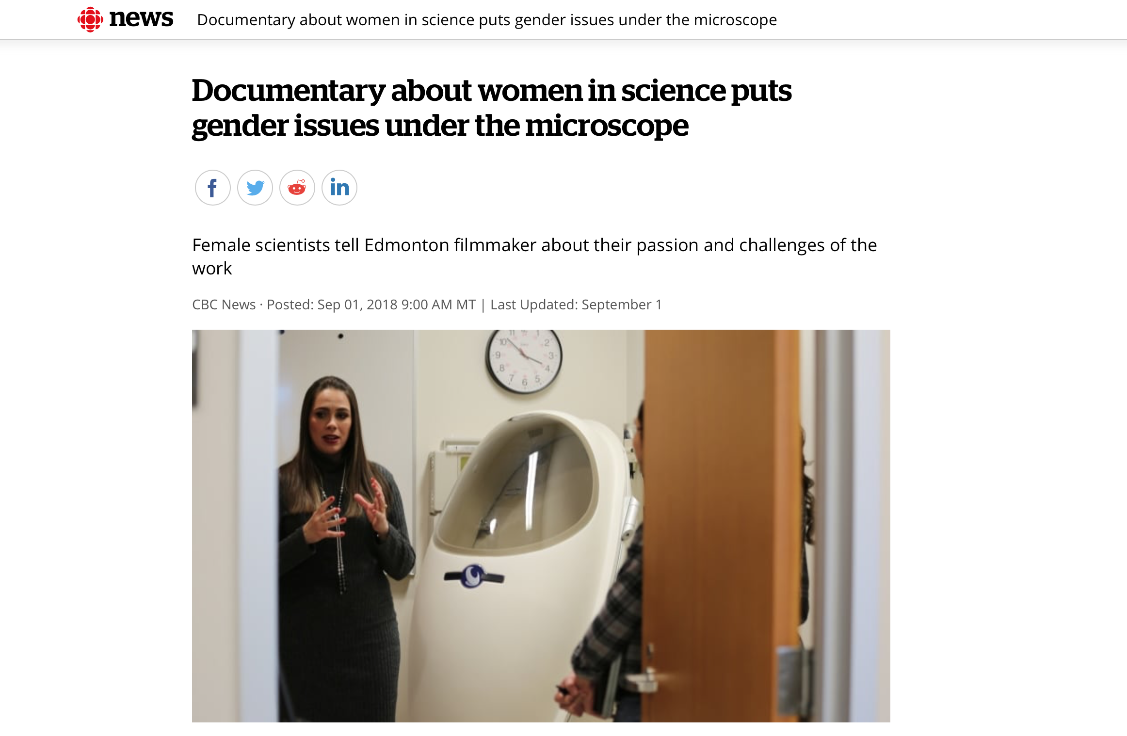 Documentary about women in science puts gender issues under the microscope