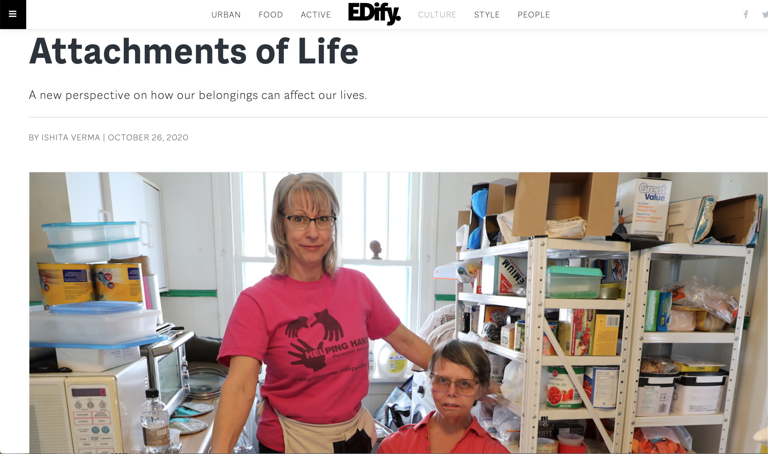 Edify Edmonton writes about "Attachments of Life" 