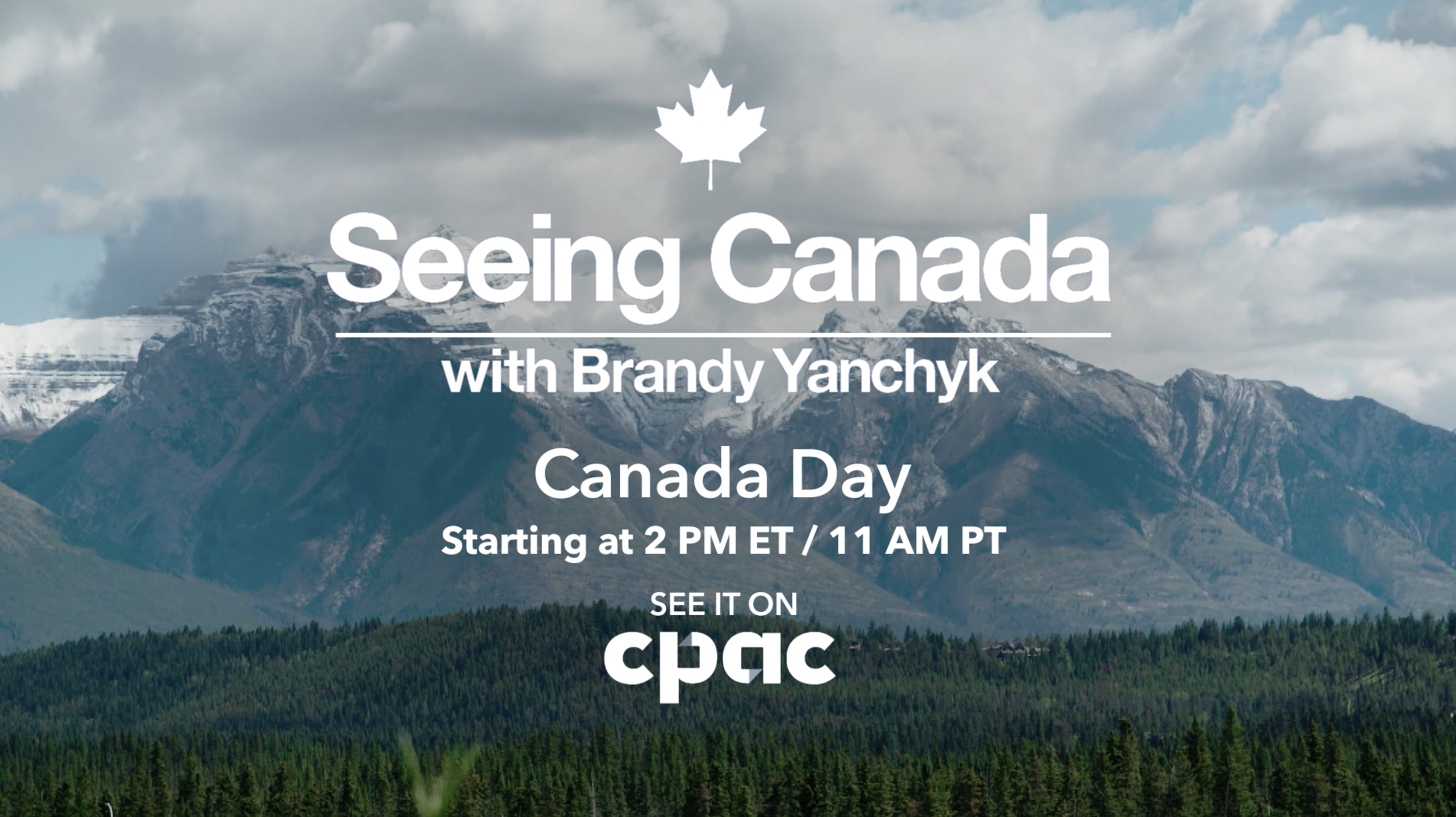 Exploring Canada is one of my favourite things to do. Join me on my journey.  Starting at 2pm EST on Canada Day  CPAC - Cable Public Affairs Channel  will be doing a  Seeing Canada  Marathon and you'll be able to see six new episodes of m