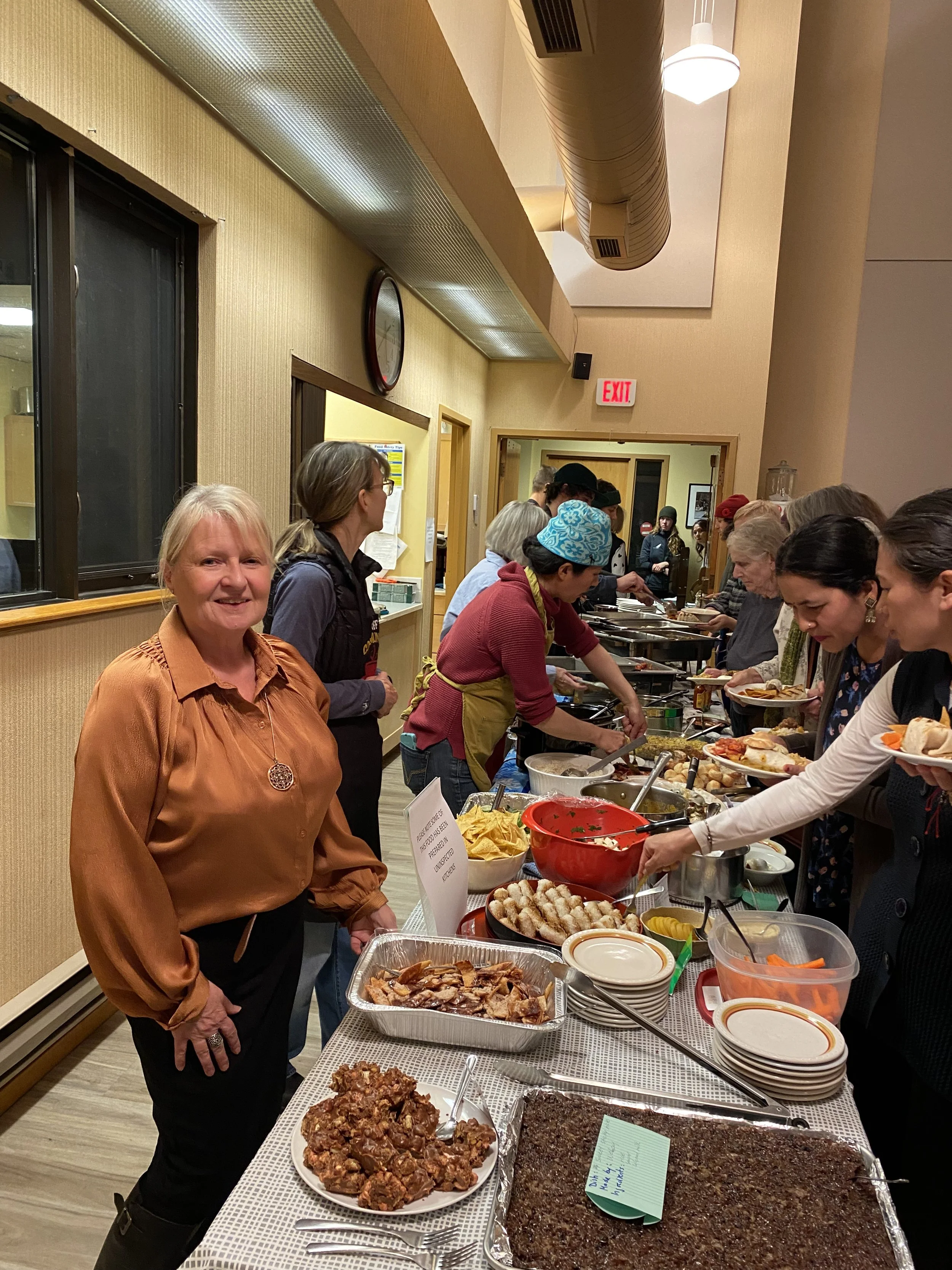 Fantastic potluck & screening in Banff of "Food is my Teacher"!