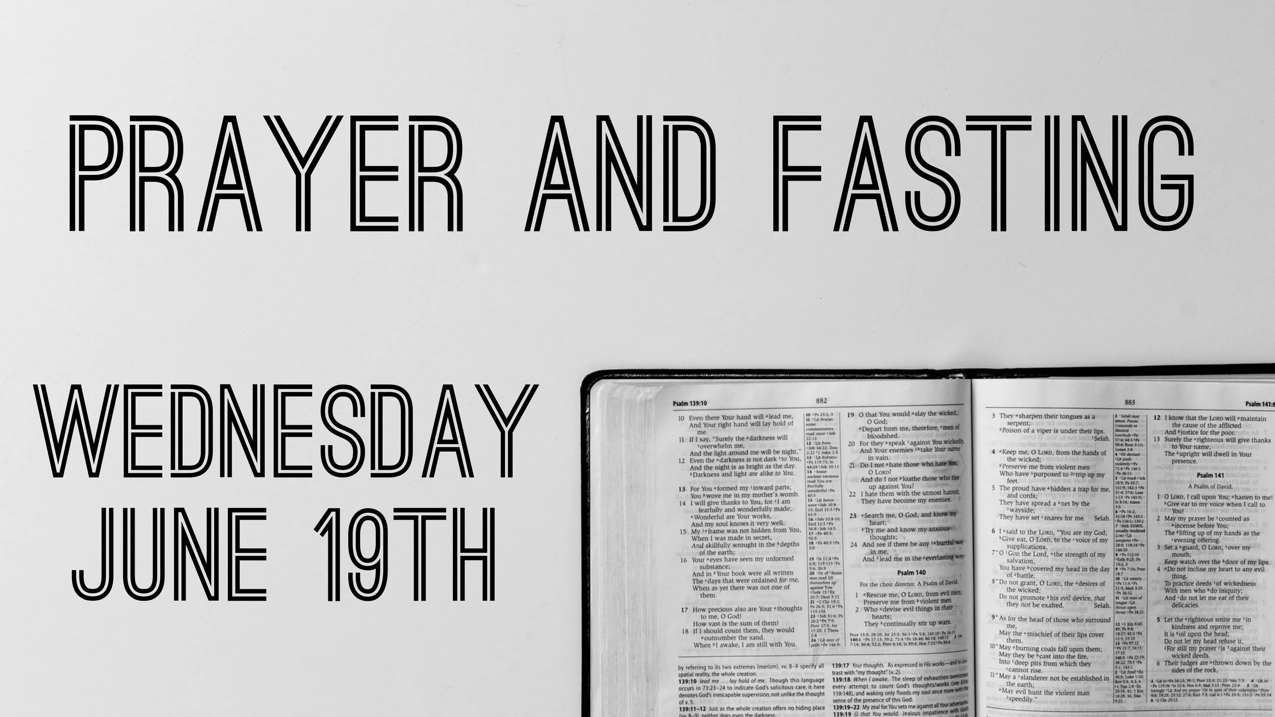 Prayer and Fasting