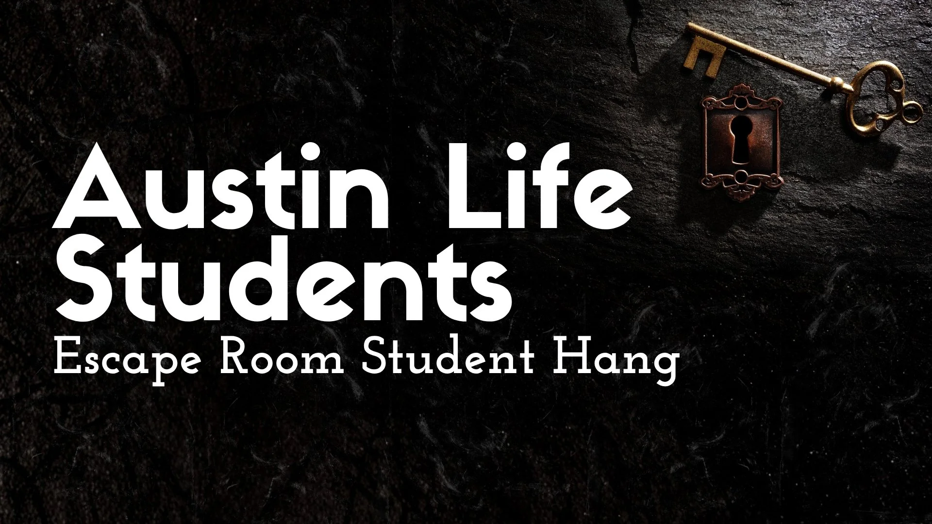 Escape Room Student Hang