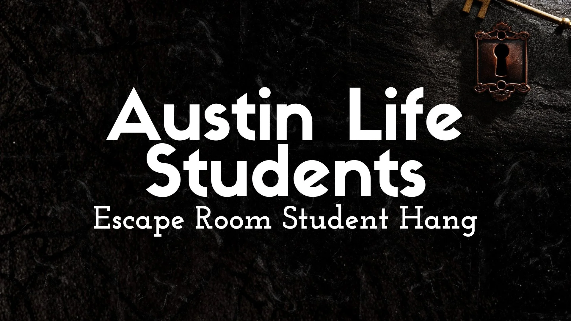 Escape Room Student Hang