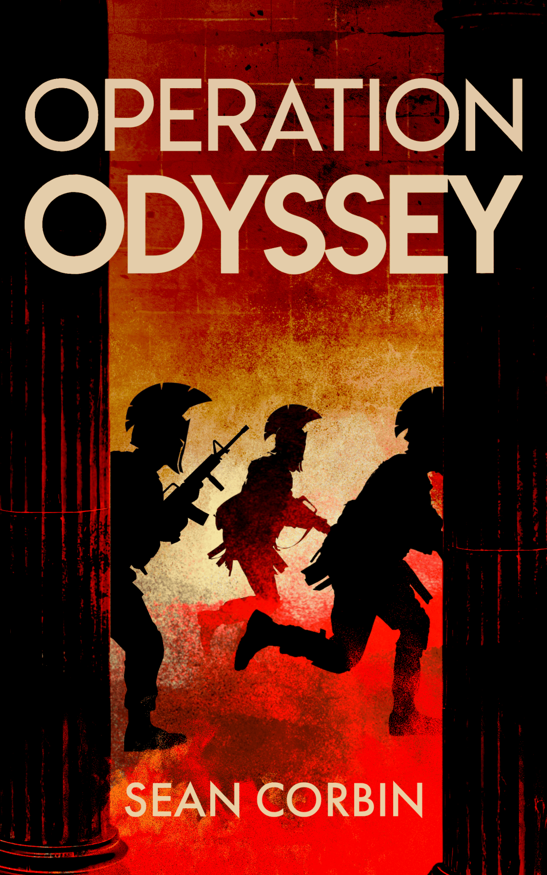 Operation Odyssey book cover by Sean Corbin, sci-fi heist novel set during the Trojan War
