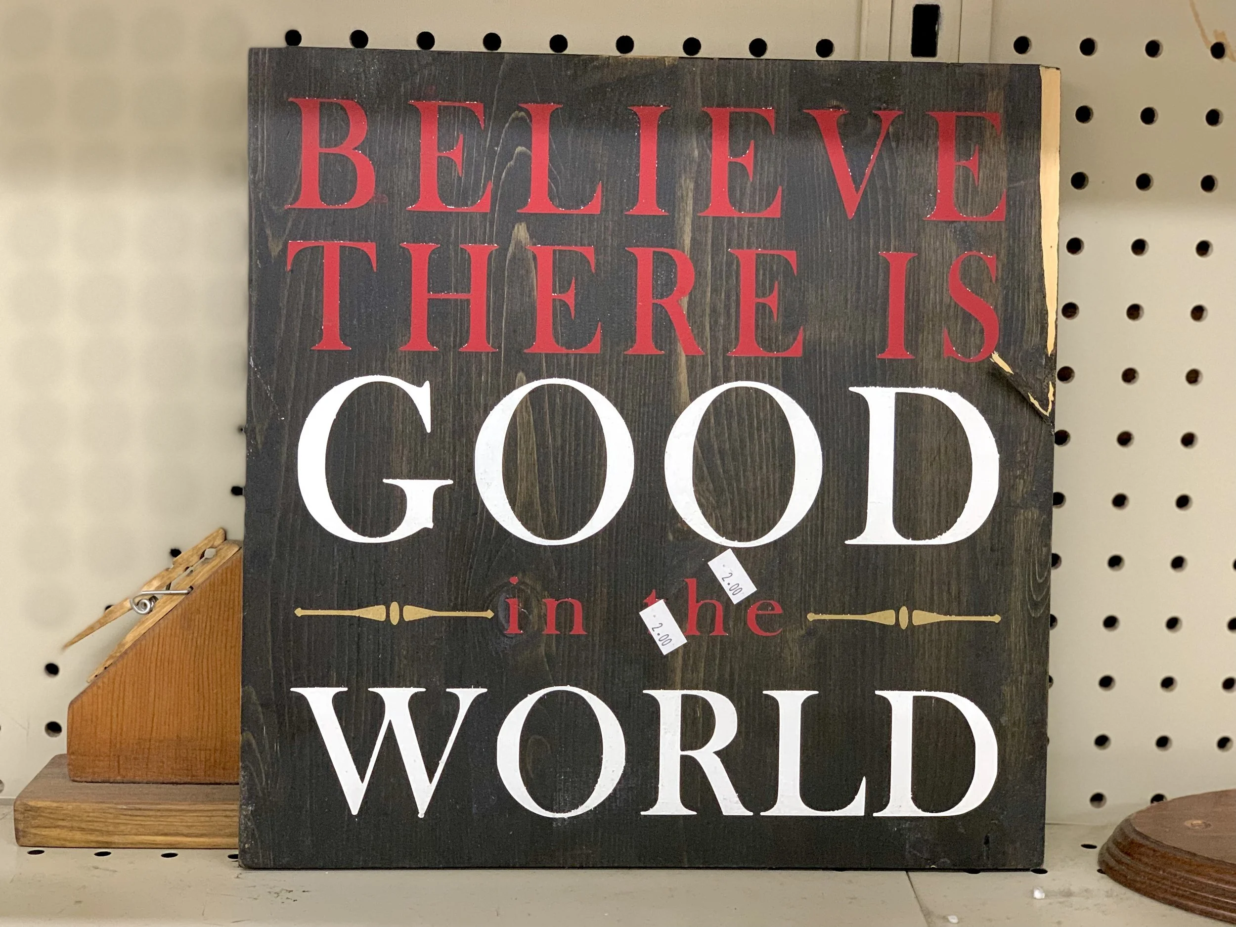 Believe There is Good in the World