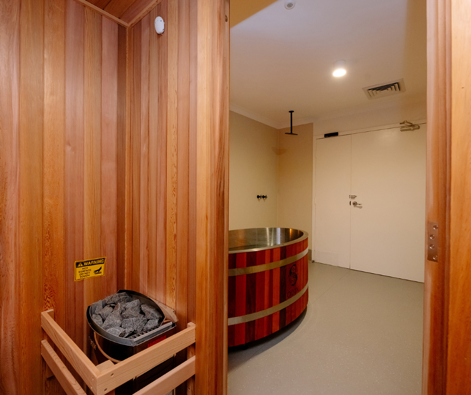 Finnish Sauna and Ice Bath Contrast Therapy