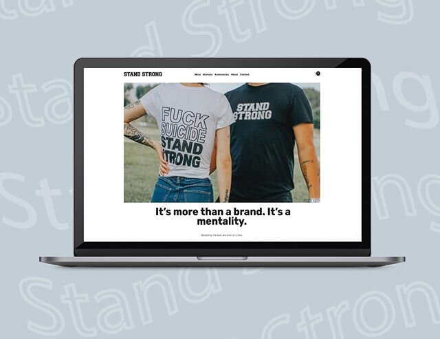 Another day another @yourspacecreative website 🙌🏻 Check out @standstrong.co - A clothing brand dedicated to raising awareness for suicide and mental health. They are handmade in CLE and proving that it&rsquo;s more than just a brand. It&rsquo;s a m