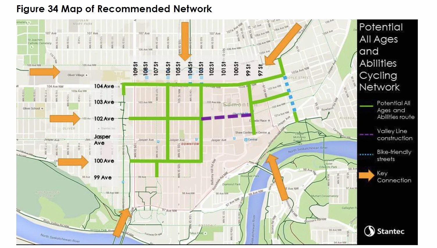 Edmonton approves downtown bike network for summer 2017