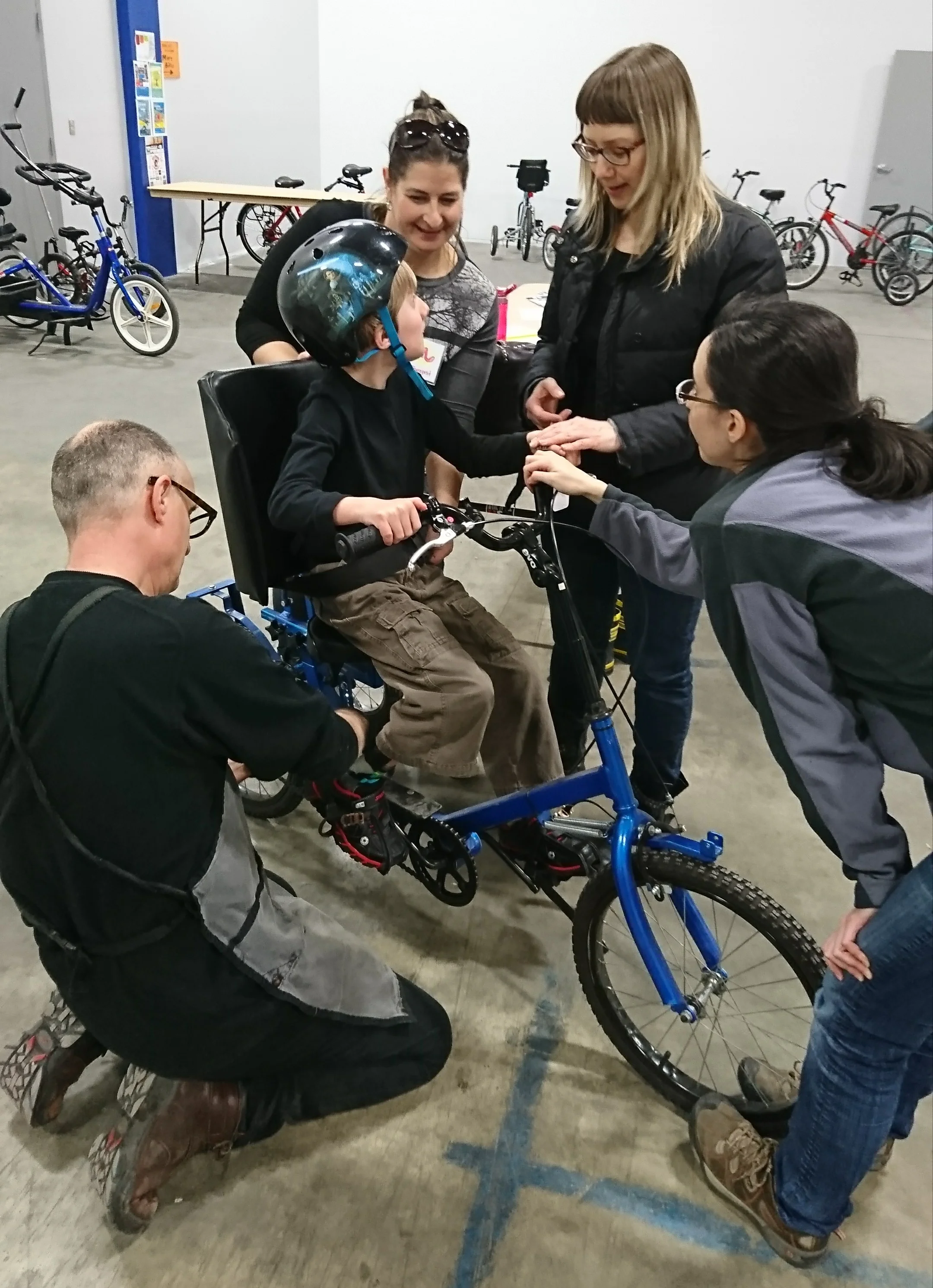 Volunteer to help children with disabilities ride bikes!