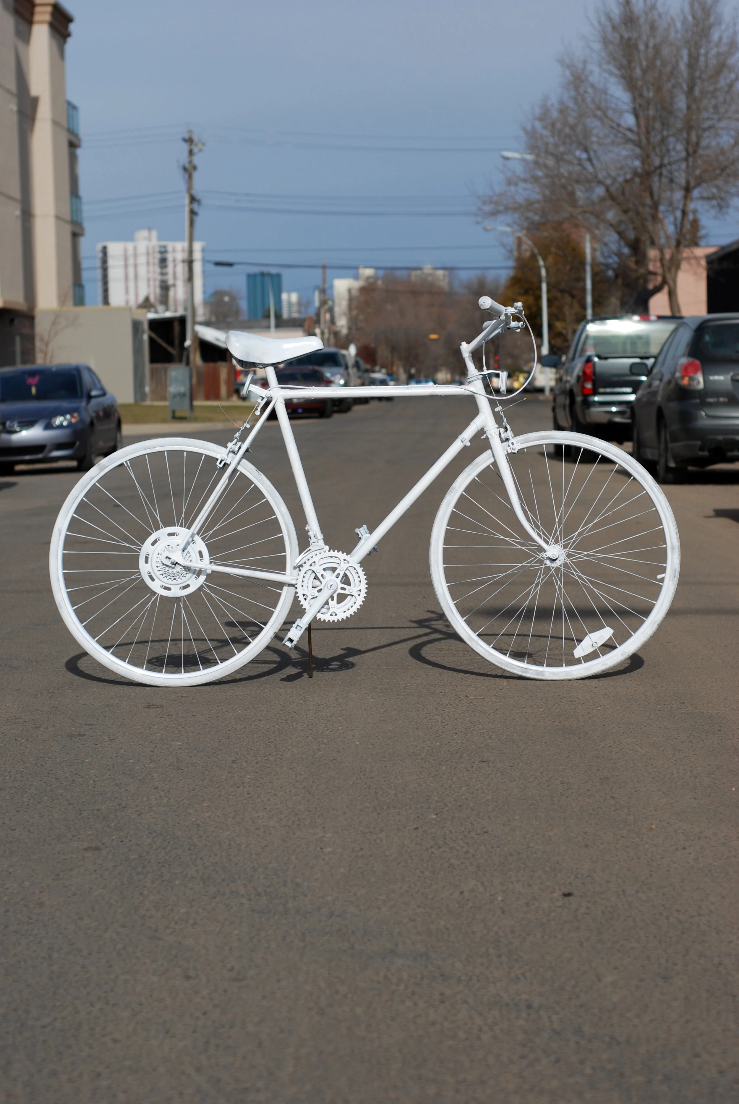 Ghost bike installation