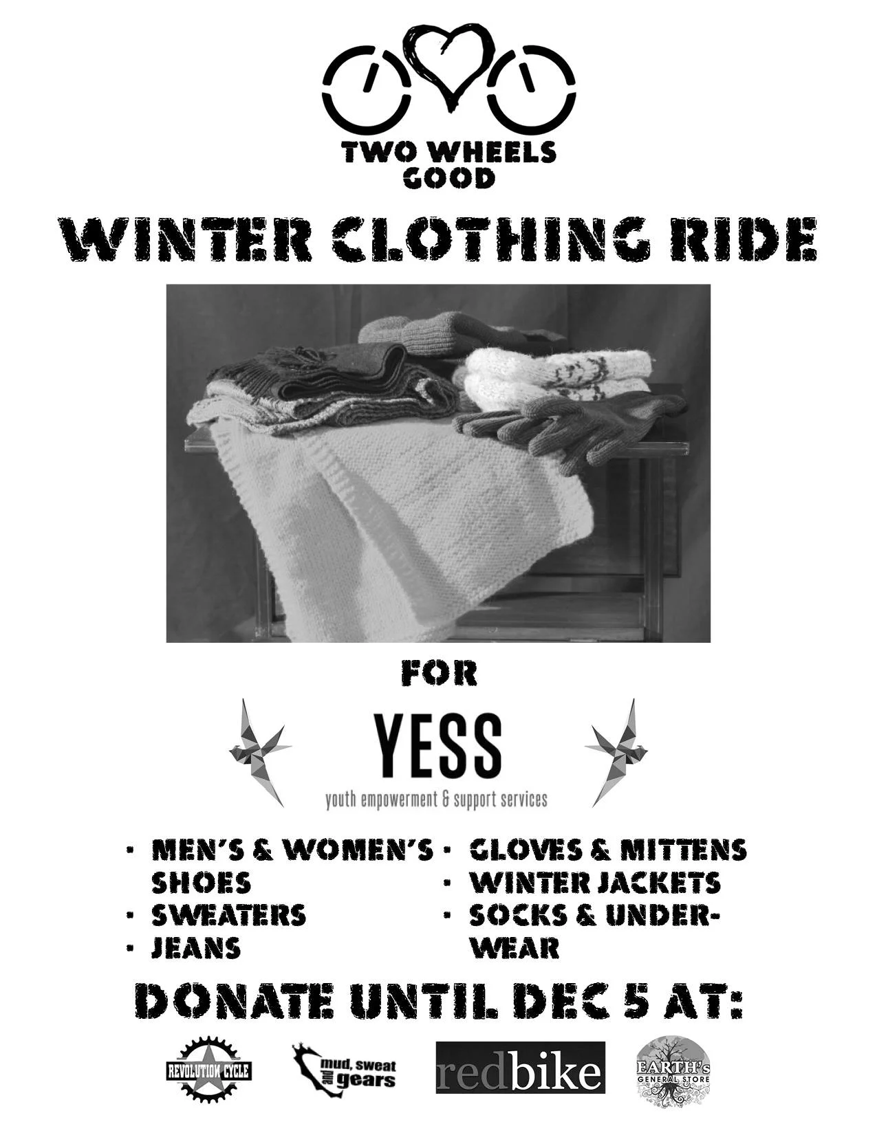 Winter Clothing Drive/Ride