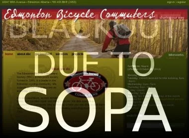 Website black-out to protest SOPA