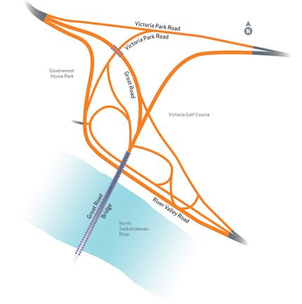 River Valley Road/Groat Road Interchange recommended concept plan and survey