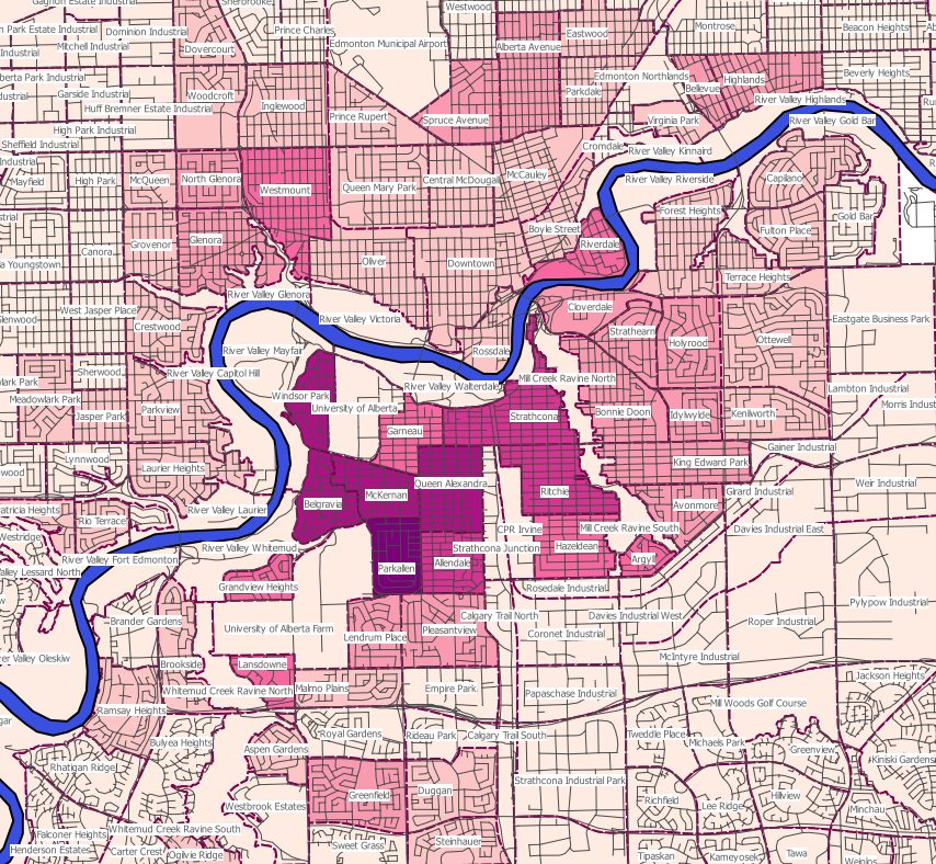 Where do people ride? Two maps
