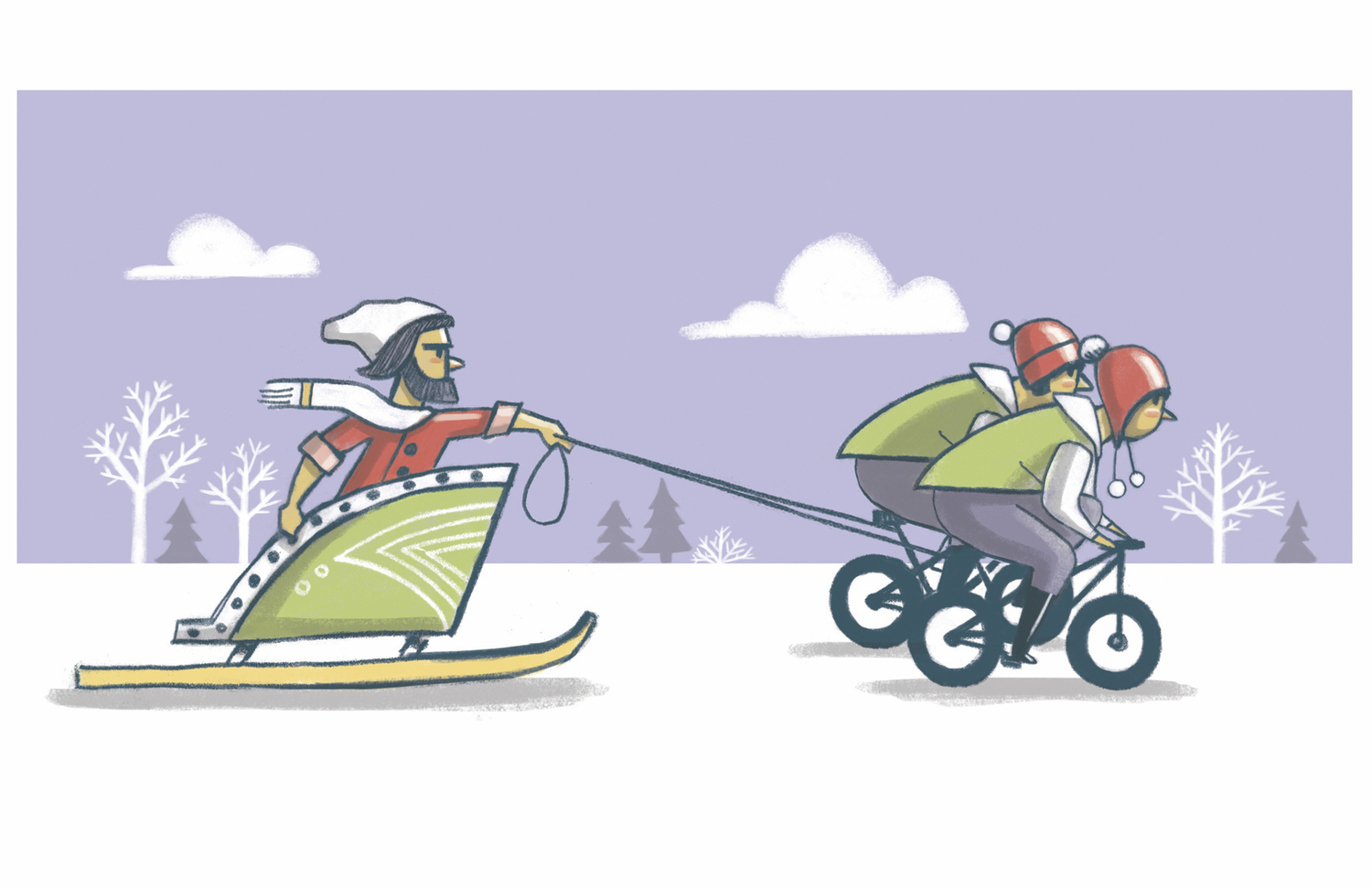 Flying Canoe Festival fatbike chariot race: Winterus Maximus