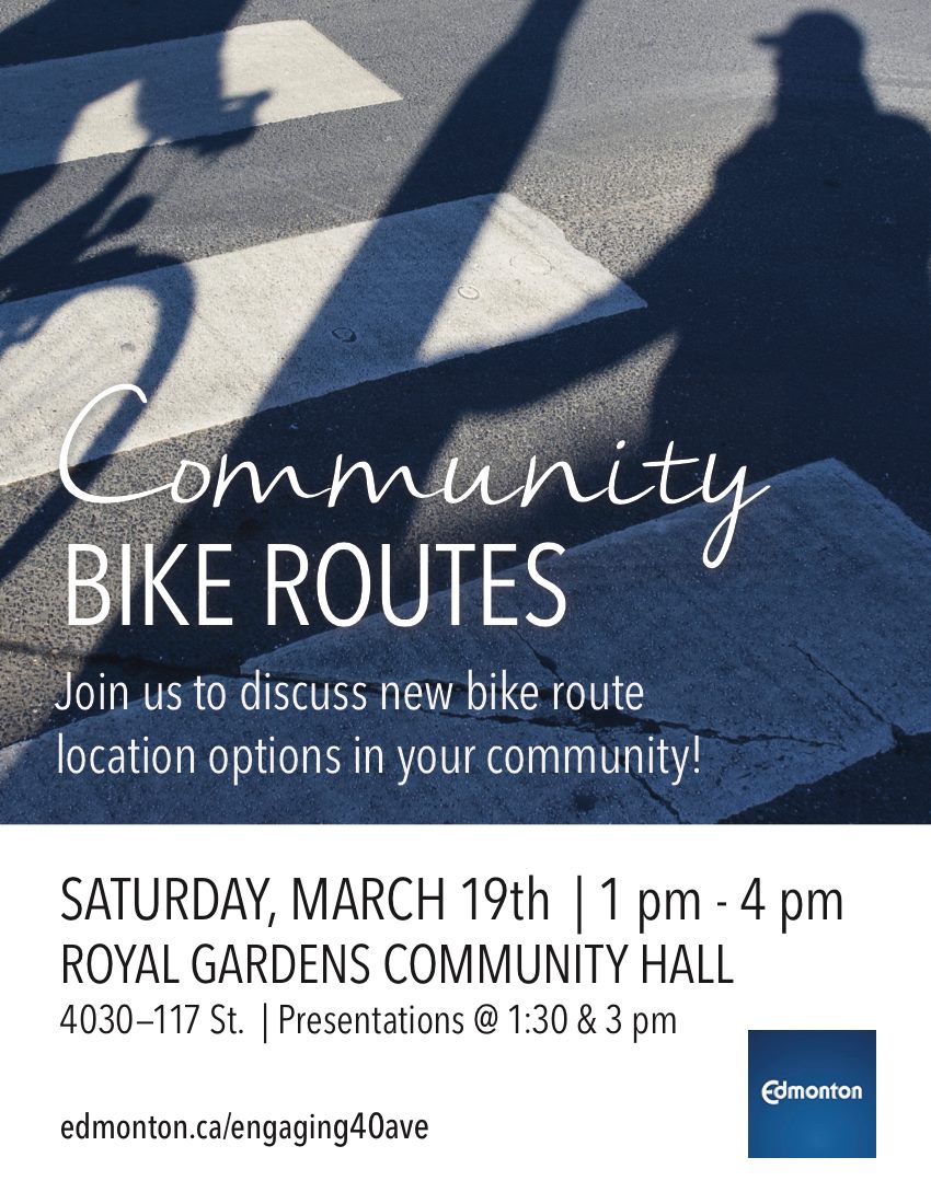 40 Avenue bike route community meeting