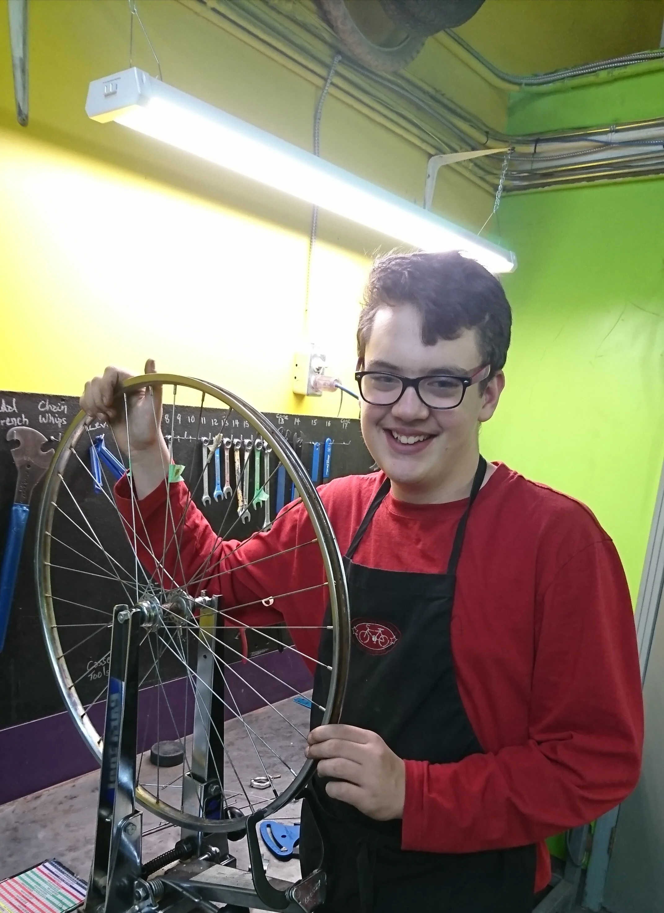 The Spoke, a free earn-a-bike program for youth