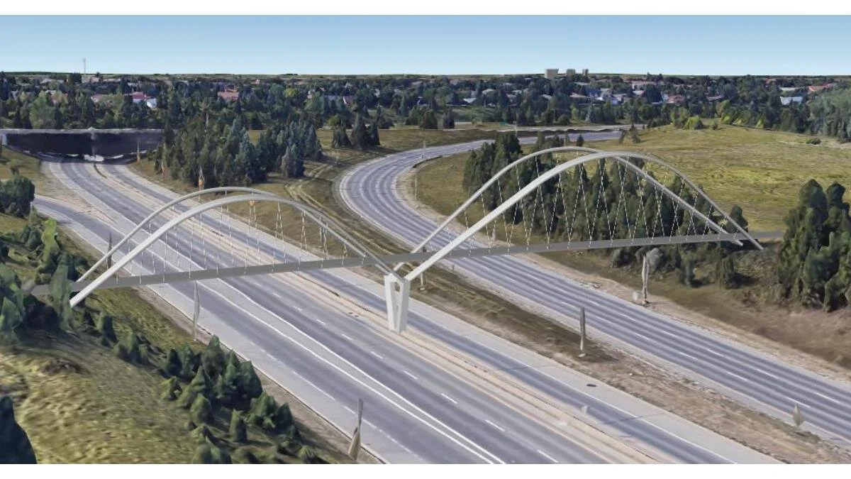 Draft concepts of 142 Street Bridge over Whitemud Drive