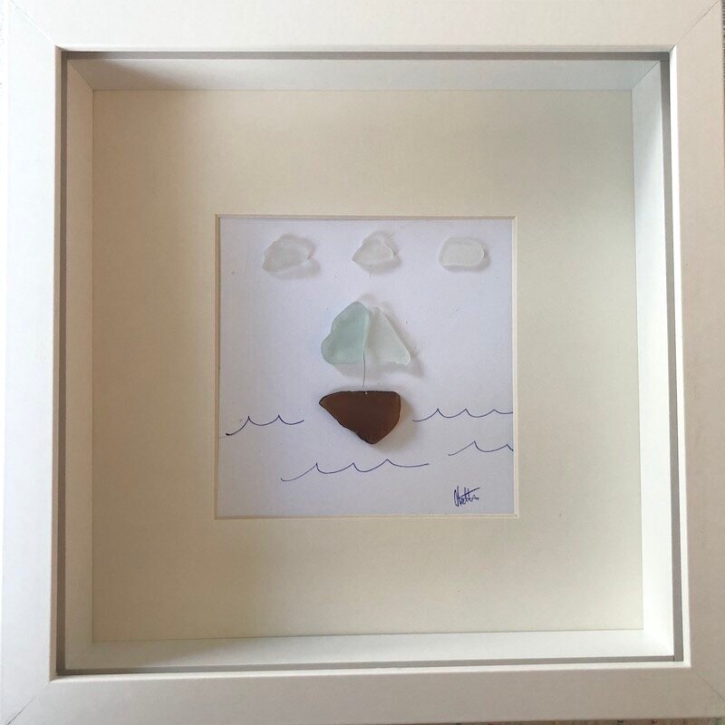 DIY Sea Glass Picture Frame Gift – Casa Watkins Living