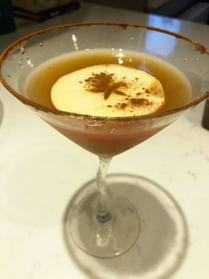 The Best Fresh-Pressed Mulled Apple Cider Martini
