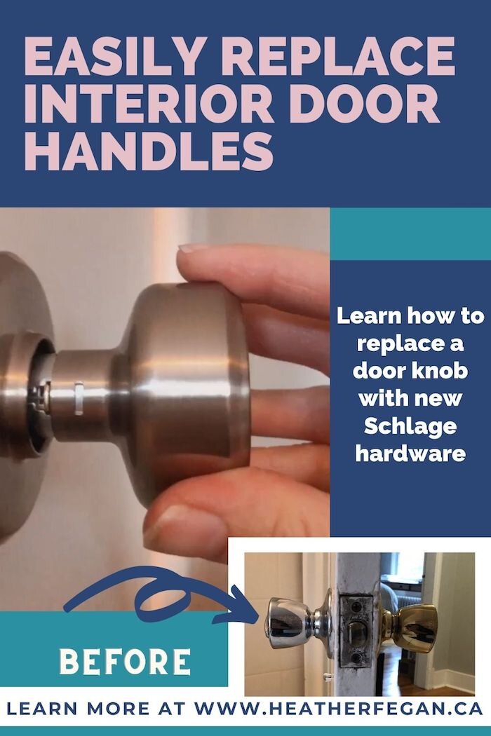 An Easy Interior Door Handle Update With Schlage Hardware The Heather Chronicles