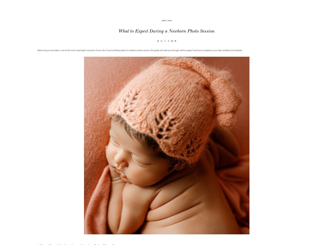 Blog post is up. Check it out! 

https://www.photographybykeenya.com/blog/what-to-expect-newborn-session