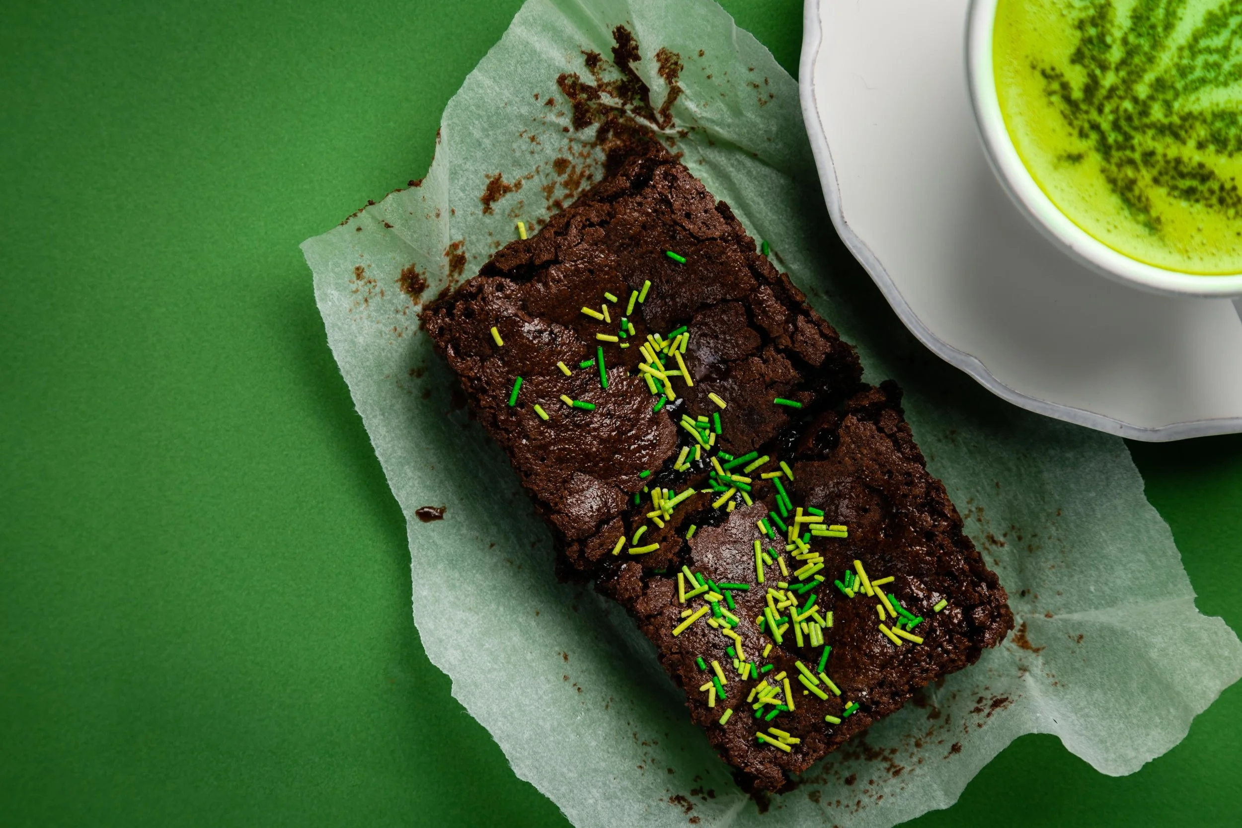 Cannabis Matcha Tea Latte on Green Background.jpg