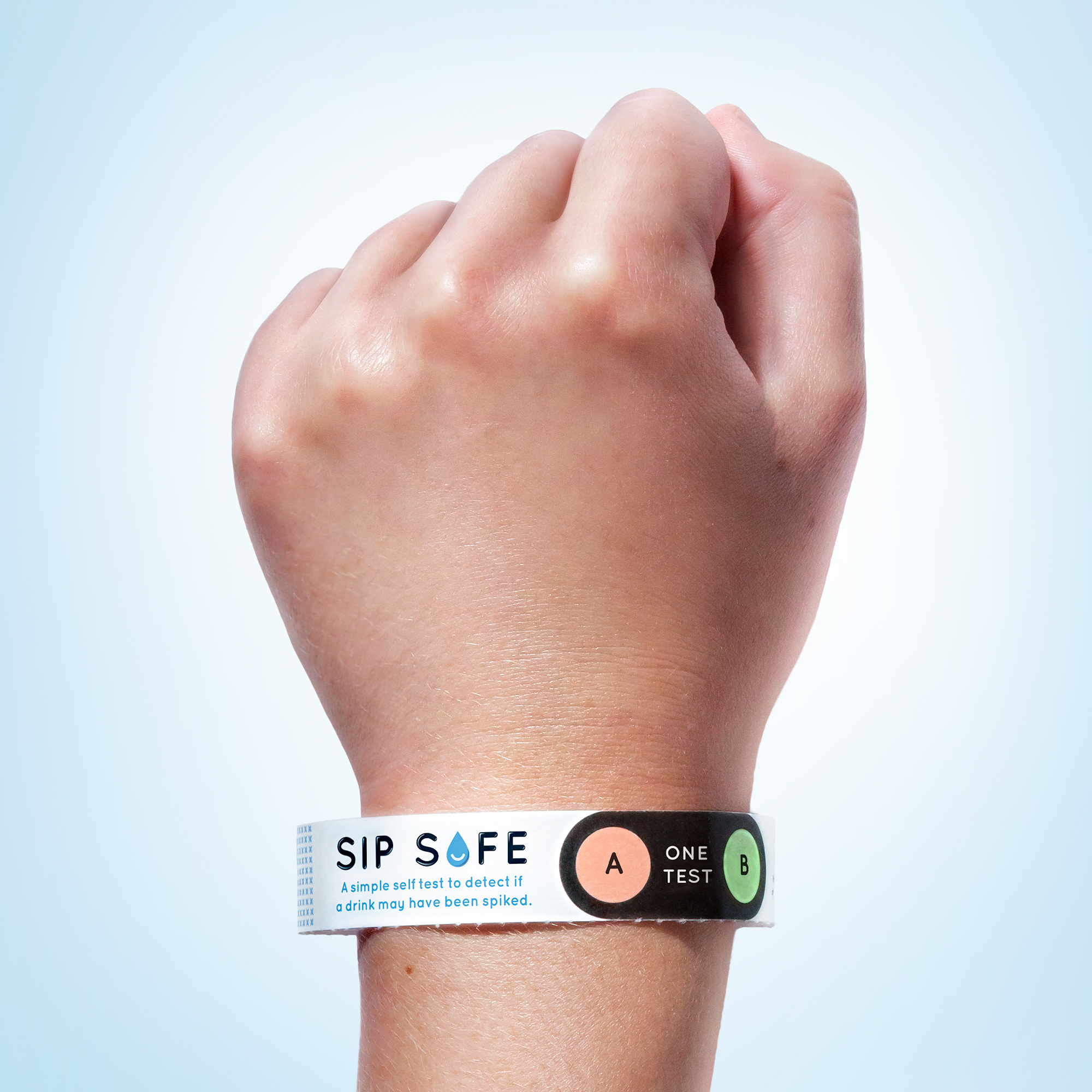 I helped bring Sip Safe artwork to life by retouching the demonstrative hand and band.