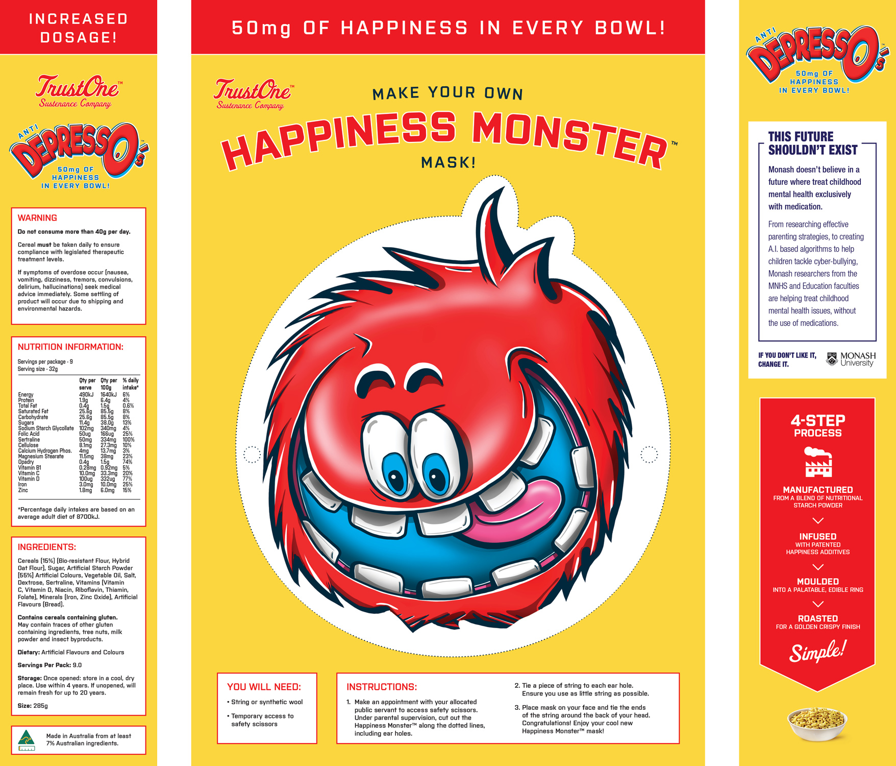 I ideated many different Happiness Monsters before the right one found me.