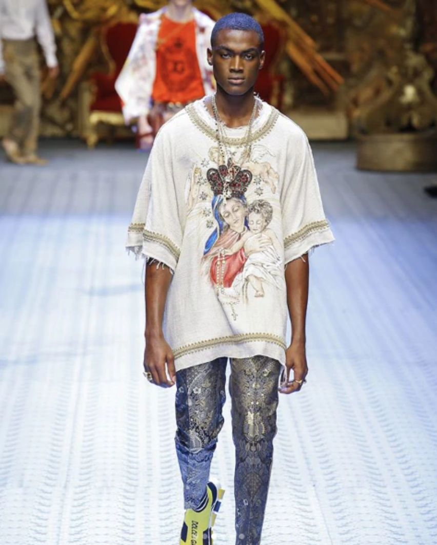 Nigerian Supermodels walk for Giorgio Armani, Dolce & Gabbana